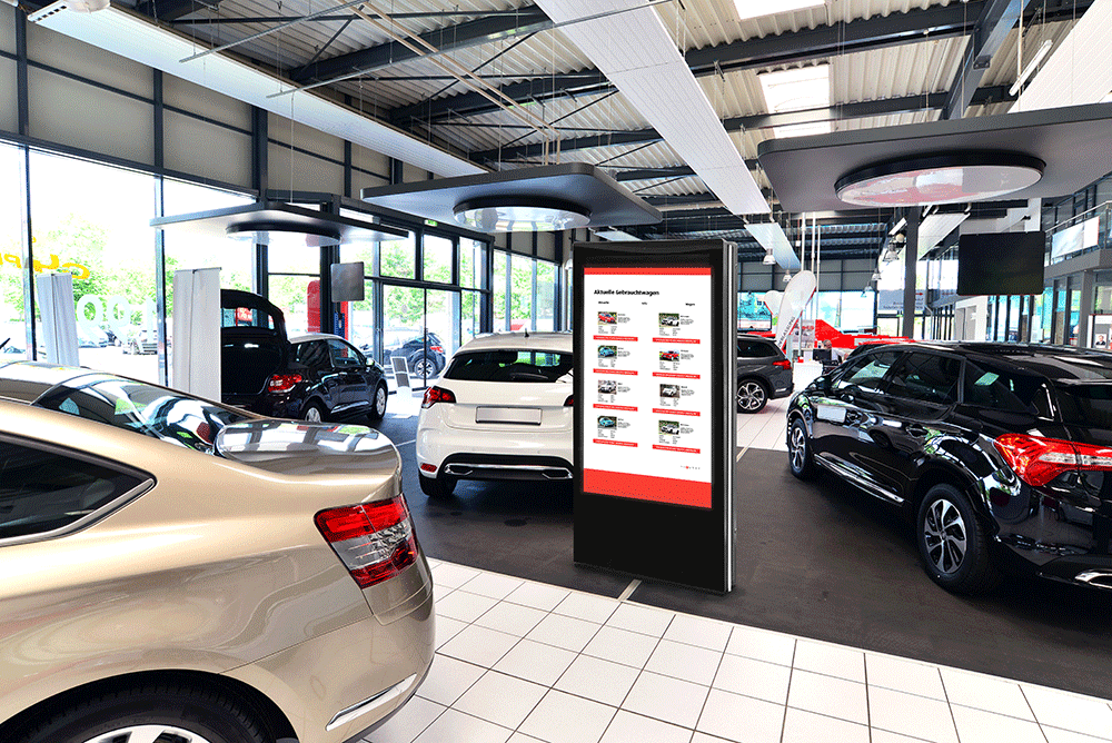 Digital Signage ist im Autohaus eine gute Strategie