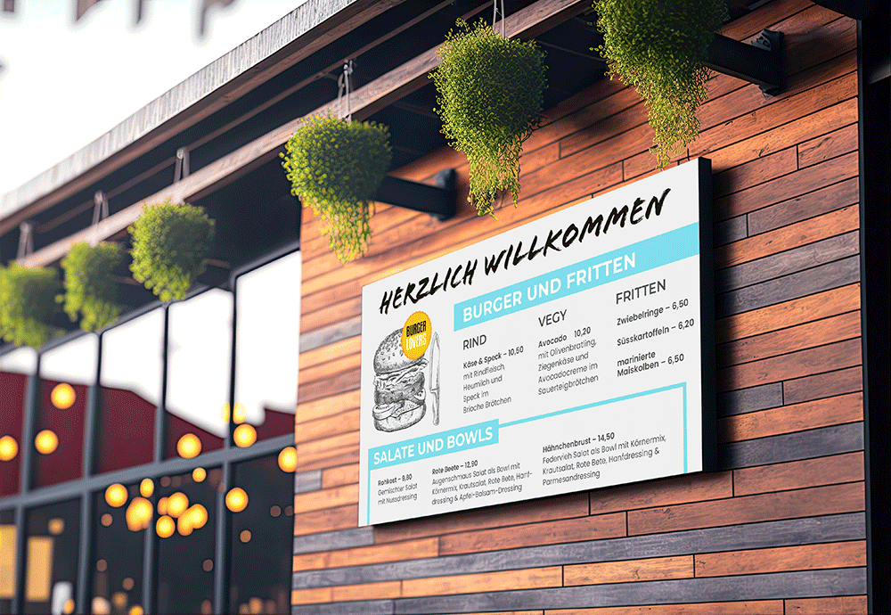 ePaper-Displays - Digital Signage der Zukunft und die ideale Menükarte im Restaurant