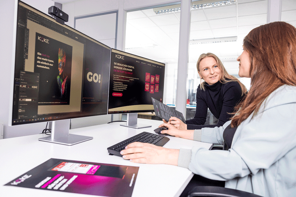 KOKE ist Dein Partner für Digital Signage und Content-Erstellung für Deine Displaywerbung