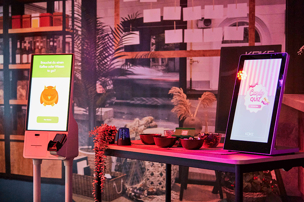 Touch-Displays zur individuellen Interaktion mit den Kunden