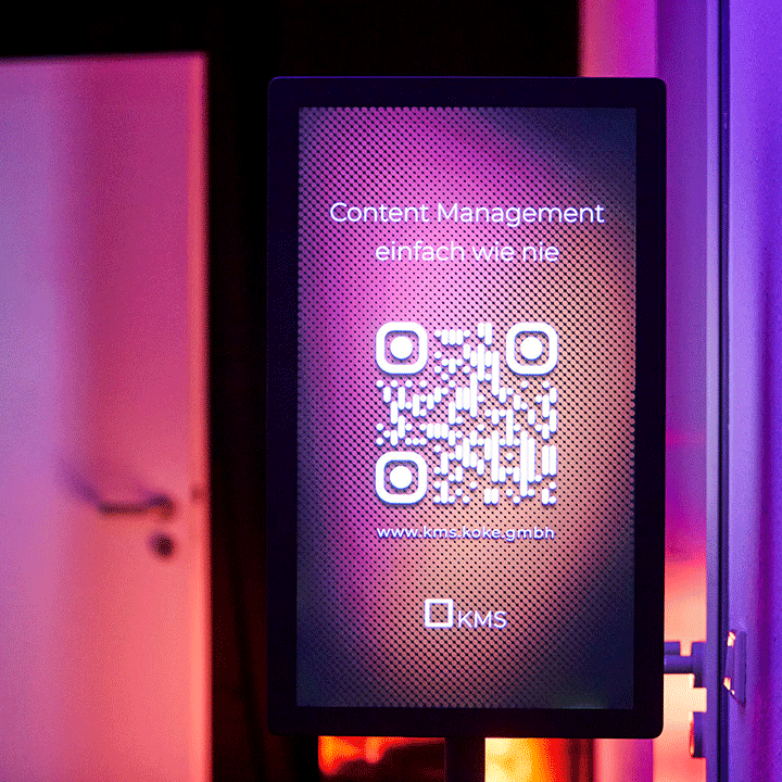 Signage-Software von KOKE "Made in Germany" ist die perfekte Content-Management-Lösung für Deine digitalen Kundenstopper und Digital Signage-Geräte