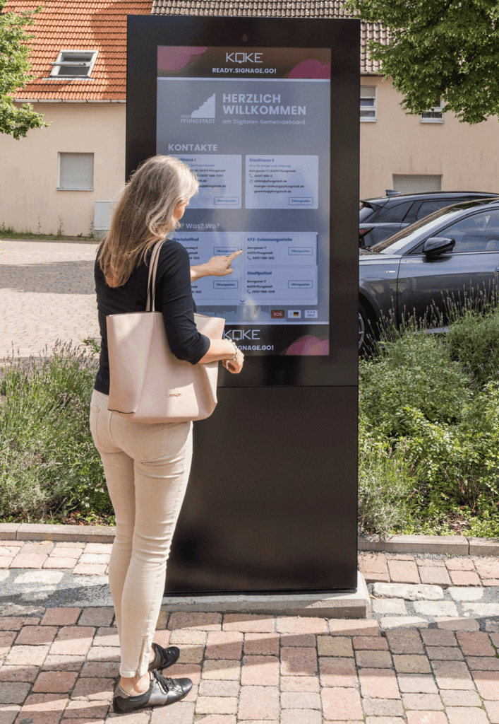 Das Digitale Gemeindeboard: Bürgernähe und wertvolle Informationen rund um die Uhr (komplette Ansicht)